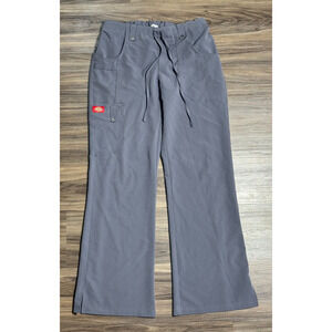 Dickies Nurse Hospital Work Scrub Pants Unisex Elastic Drawstring Gray - Size XS